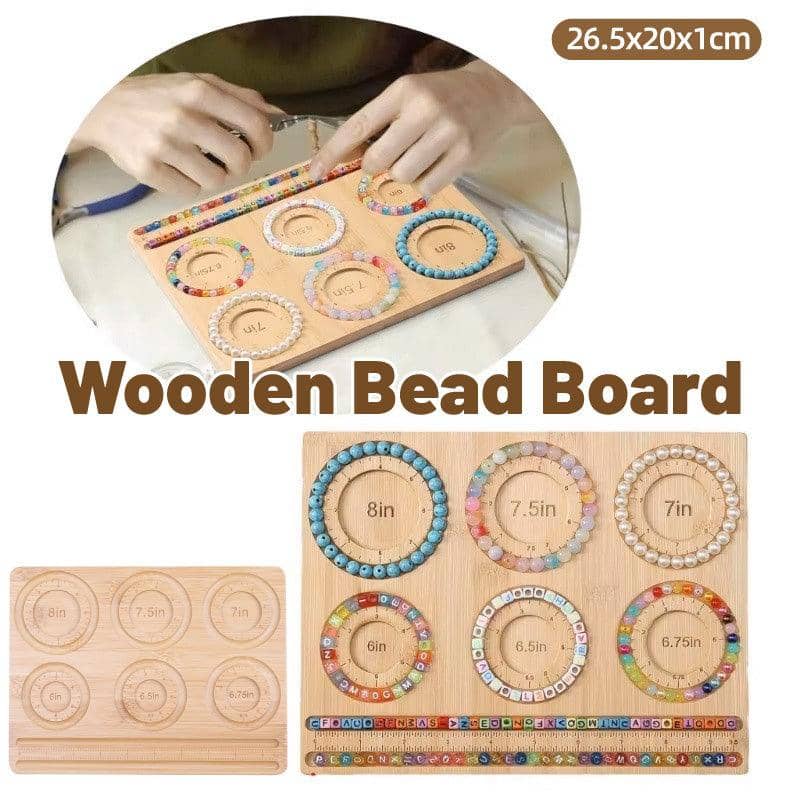 Bamboo Bead Design Board for Bracelets and Necklaces