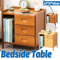 Bamboo Bedside Table with Drawer - Oak, 42 x 31 x 45 cm - view 2