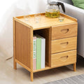 Bamboo Bedside Table with Drawer - Oak, 42 x 31 x 45 cm - view 5