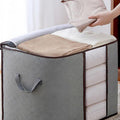 Bamboo Charcoal Clothes and Quilt Storage Bags with Zip and Clear Window - Single Flat Bag - view 4