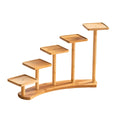 Bamboo Desktop Plant Stand, Multi-Tier Flower Rack - Square Trays