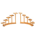 Bamboo Desktop Plant Stand, Multi-Tier Flower Rack - Square Trays - view 3