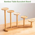 Bamboo Desktop Plant Stand, Multi-Tier Flower Rack - Square Trays - view 5