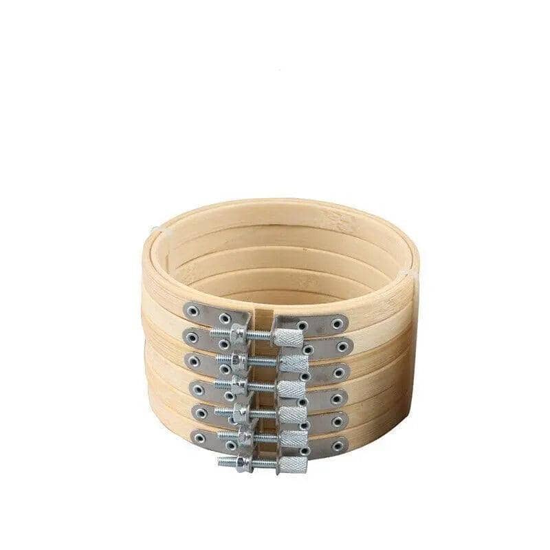 Bamboo Embroidery Hoops, Set of 10 - 23 cm Diameter