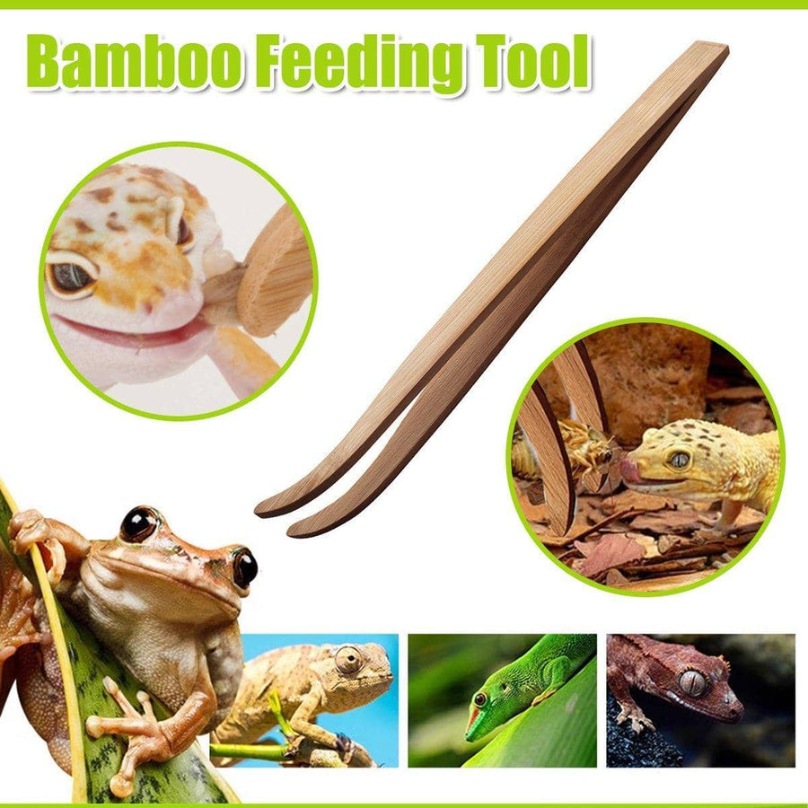 Bamboo Feeding Tweezers for Reptiles and Crawlers, 16.5 cm
