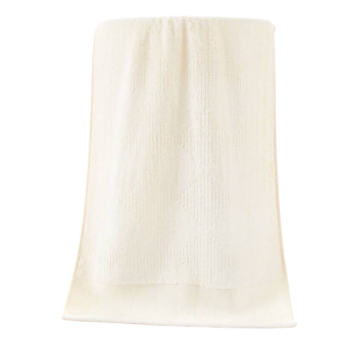 Bamboo Fibre Face Towels Soft Absorbent Washcloths, Pack of 2 - Beige