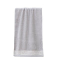 Bamboo Fibre Face Towels Soft Absorbent Washcloths, Pack of 2 - Grey