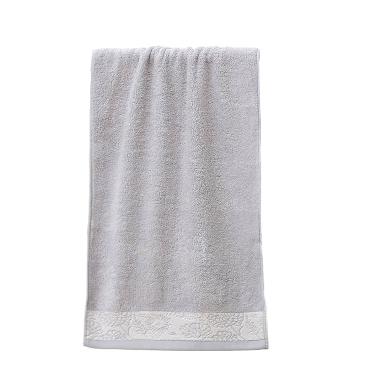 Bamboo Fibre Face Towels Soft Absorbent Washcloths, Pack of 2 - Grey