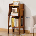 Bamboo Floor Standing Bookshelf, Sturdy Large Capacity Bookcase for Home Office - view 3