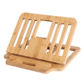 Bamboo Foldable Laptop Stand with Six Adjustable Angles, Portable Desk Riser - view 2