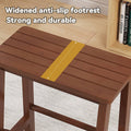 Bamboo Foldable Step Stool, 3 Tier Anti-Slip Footrest, Space Saving - view 4