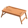 Bamboo Folding Lap Tray with Handles for Breakfast and Tea - 50 x 30 cm - view 2