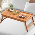 Bamboo Folding Lap Tray with Handles for Breakfast and Tea - 50 x 30 cm - view 3
