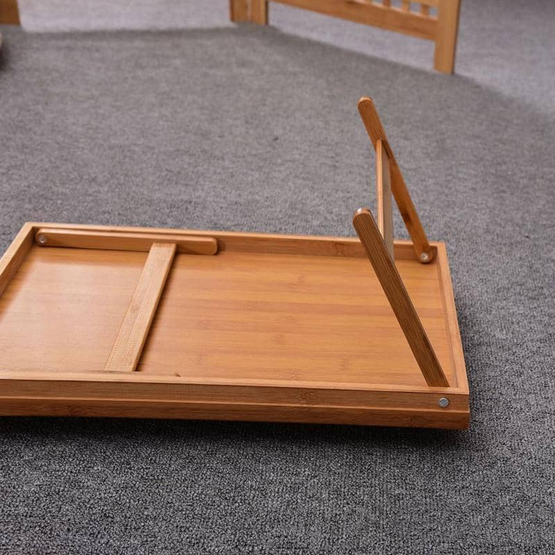 Bamboo Folding Lap Tray with Handles for Breakfast and Tea - 50 x 30 cm - view 5
