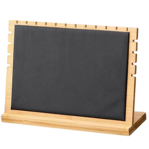 Bamboo Jewellery Display Rack for Necklaces and Bracelets - Black