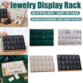 Bamboo Jewellery Display Stand Necklace Organiser - Black - view 2