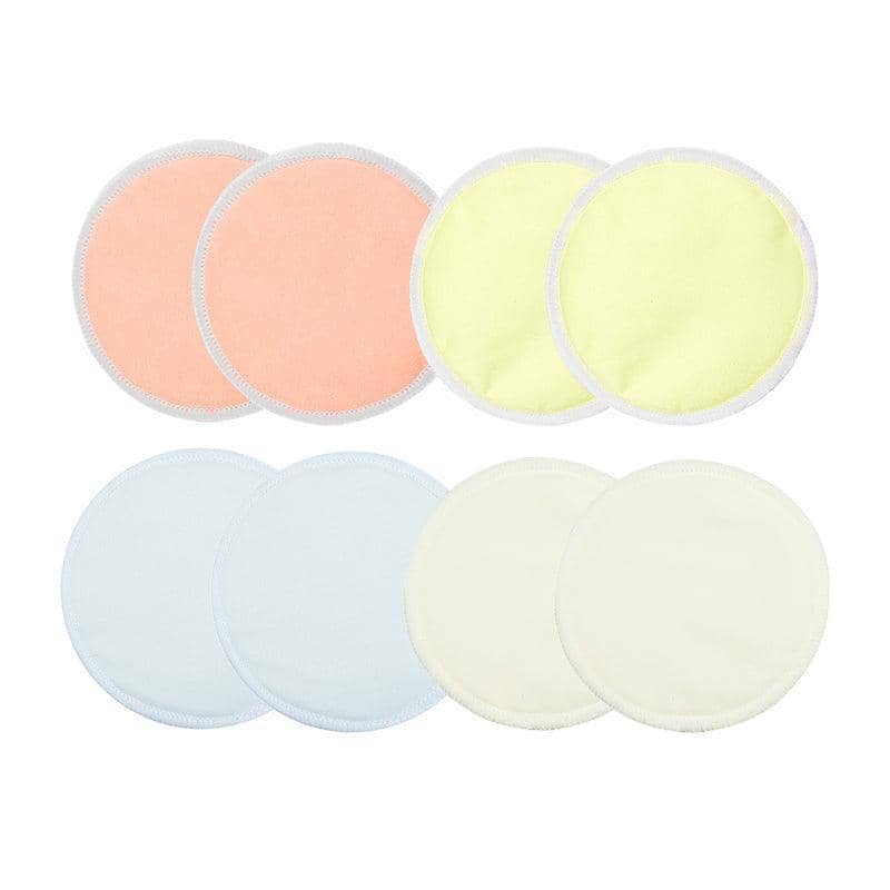 Bamboo Reusable Breast Pads, Washable Nursing Pads - Pack of 8