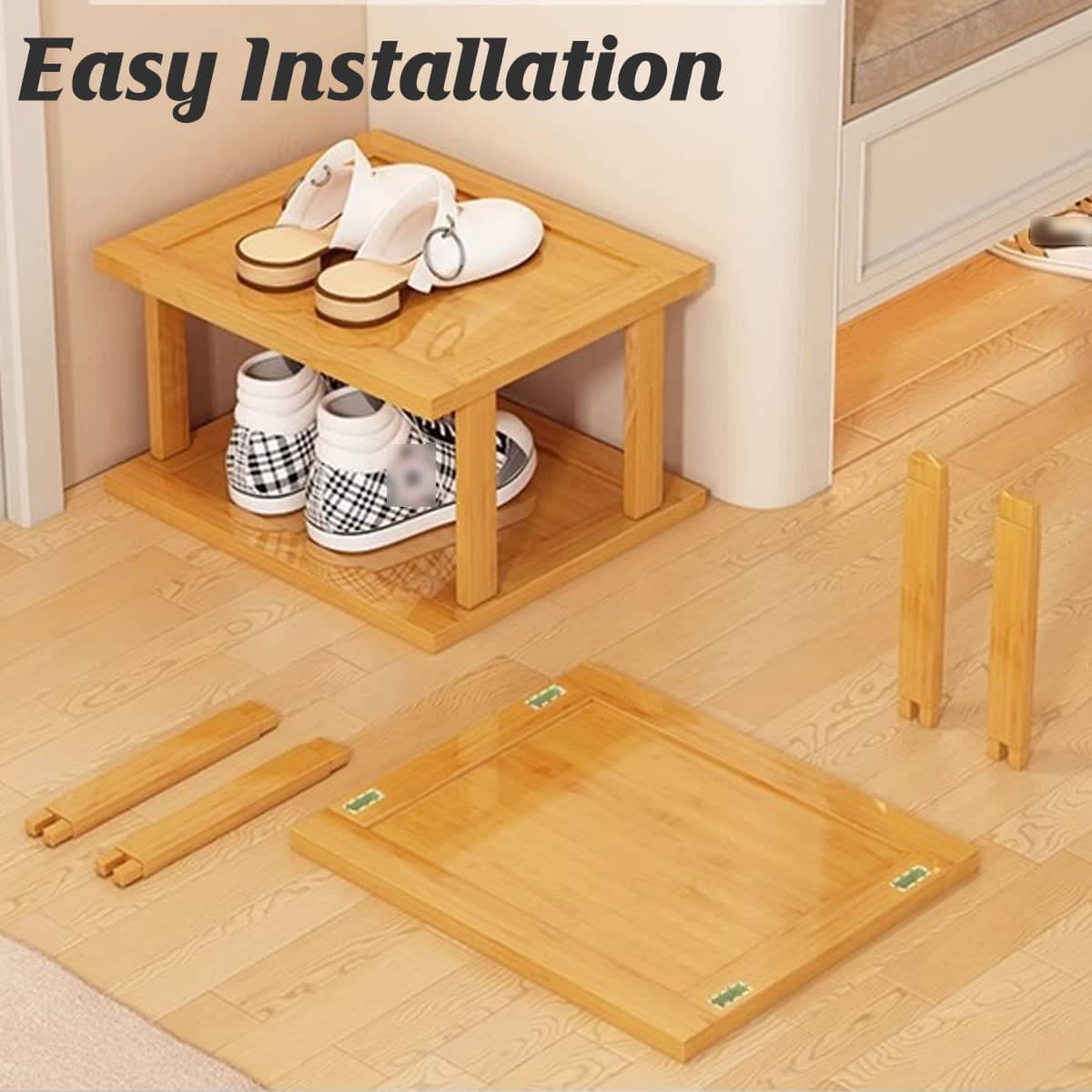 Bamboo Shoe Rack with 7 Tiers, 25 x 23 x 115 cm - view 4