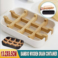 Bamboo Soap Dish with Removable Drain Rack - Black - view 2