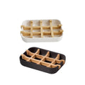 Bamboo Soap Dish with Removable Drain Rack - White - view 3