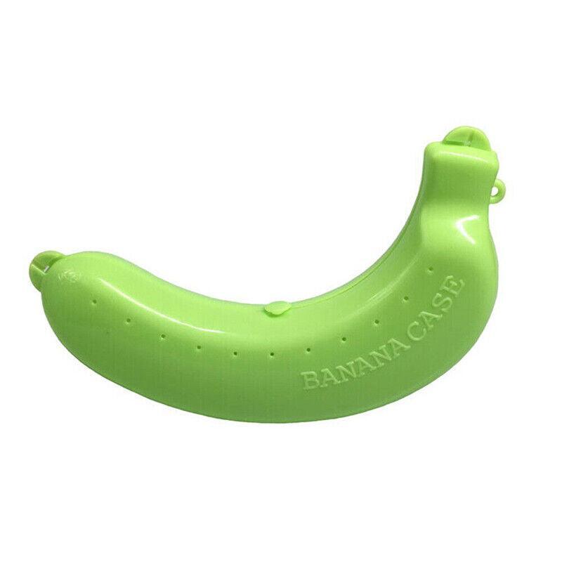 Banana Case Travel Lunch Box Fruit Protector - Green