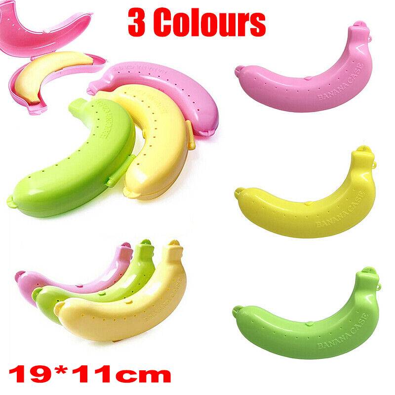 Banana Case Travel Lunch Box Fruit Protector - Green - view 2