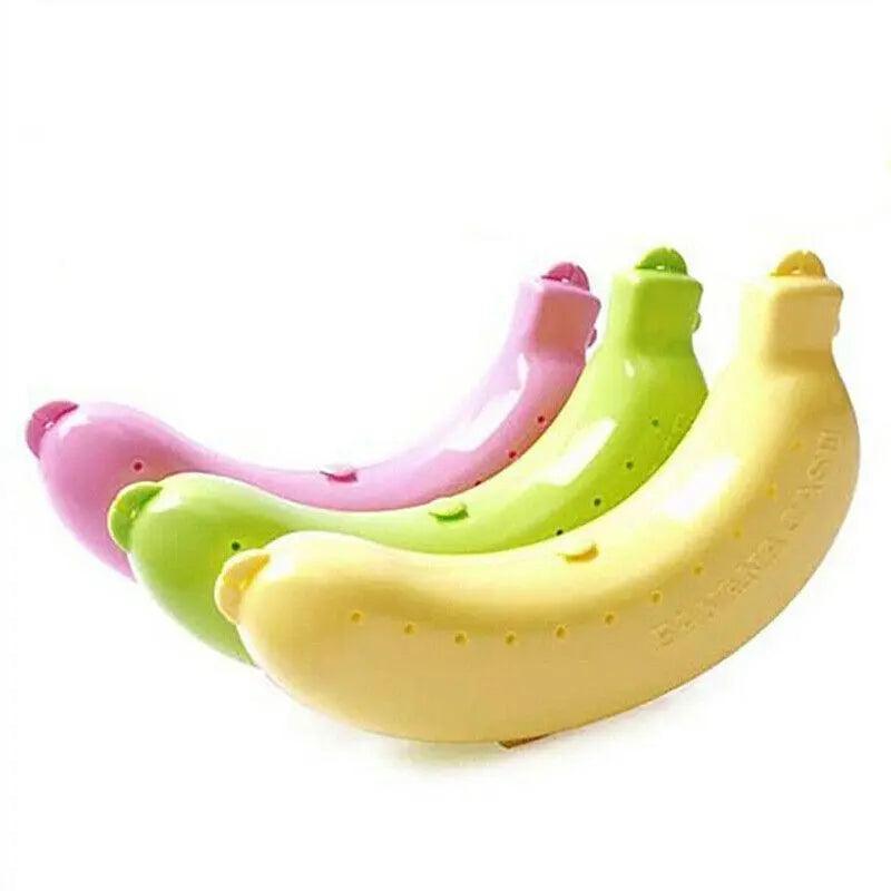 Banana Case Travel Lunch Box Fruit Protector - Green - view 3