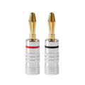 Banana Plugs for Speaker Cable, 24K Gold Plated, Pack of 20 - view 2