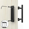 Barn Door Handle Set in Matte Black Stainless Steel, 30 cm - view 4