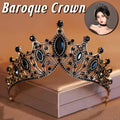 Baroque Style Bridal Tiara Crown, Wedding Party Headpiece for Women