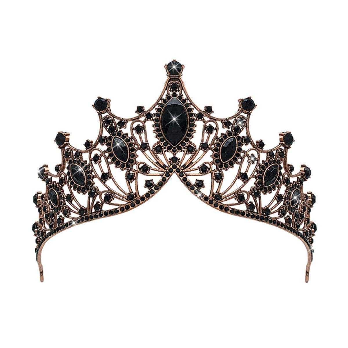Baroque Style Bridal Tiara Crown, Wedding Party Headpiece for Women - view 2