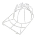 Baseball Cap Washer Cage for All Hat Sizes, Dishwasher Safe Cap Cleaner - White