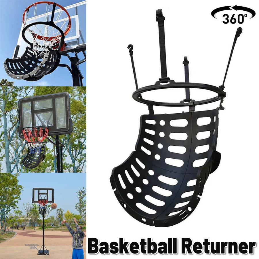 Basketball Ball Return Attachment for Hoops, Rebound Shot Practice Trainer