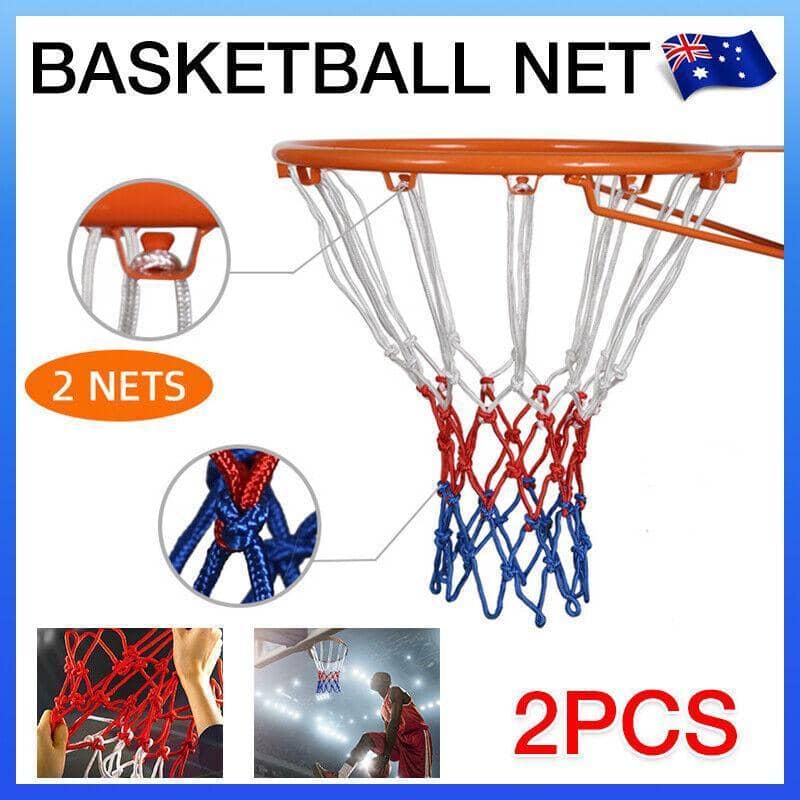 Basketball Hoop Replacement Nets, Pack of 2 - Red, White and Blue