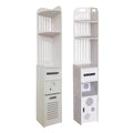 Bathroom Corner Storage Rack Durable Floor Standing Space Saving Rack - Slatted Front - view 3