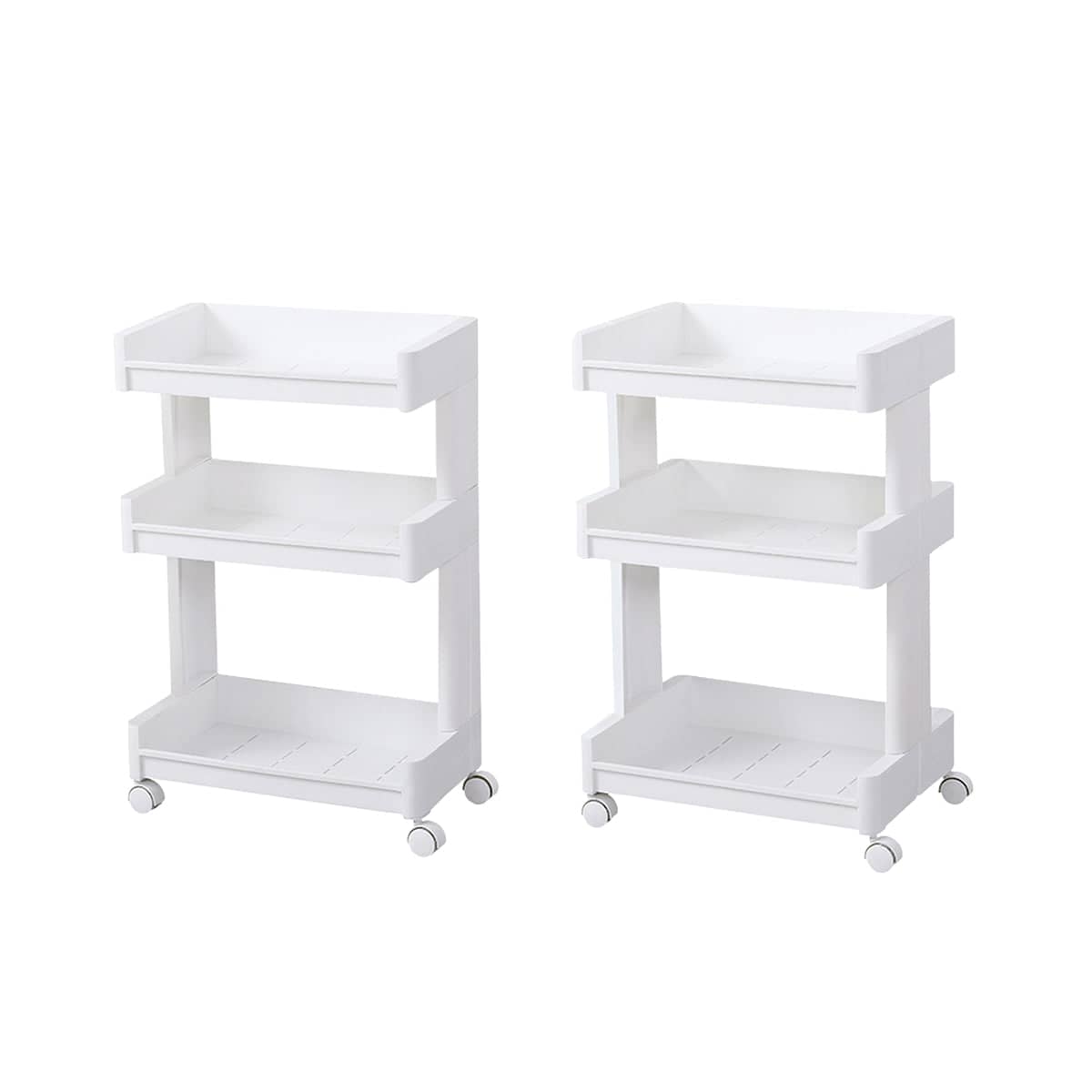 Bathroom Multi-Tier Mobile Storage Rack with Wheels, Space Saving - Regular Version - view 3