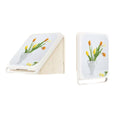 Bathroom Wall Mounted Folding Storage Box - Orange and Yellow Tulips Print