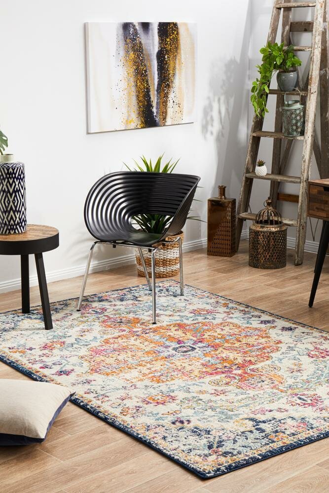 Rug Culture Evoke Large Power Loomed Rug 290x200cm - White Polypropylene - Jute Weft - EVO254WHI290X200