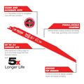 Diablo 12" Bi-Metal General Purpose Reciprocating Saw Blades, 5 Pack