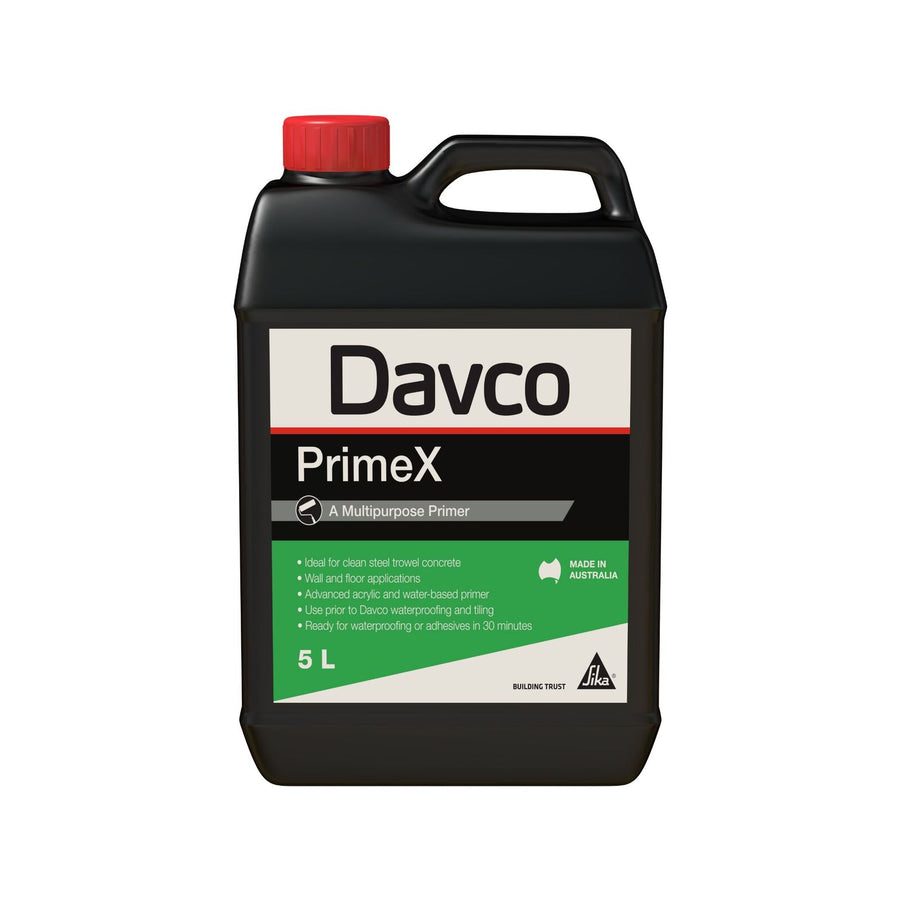Davco PrimeX Surface Primer 5L Acrylic Liquid Indoor & Outdoor Tile Prep