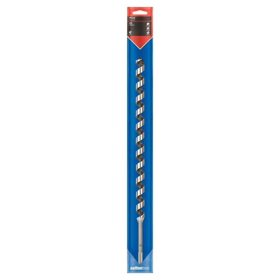 Sutton Tools Long Auger Bit 500 x 20mm Steel Fast Drilling - SuperSaverAU - view 1