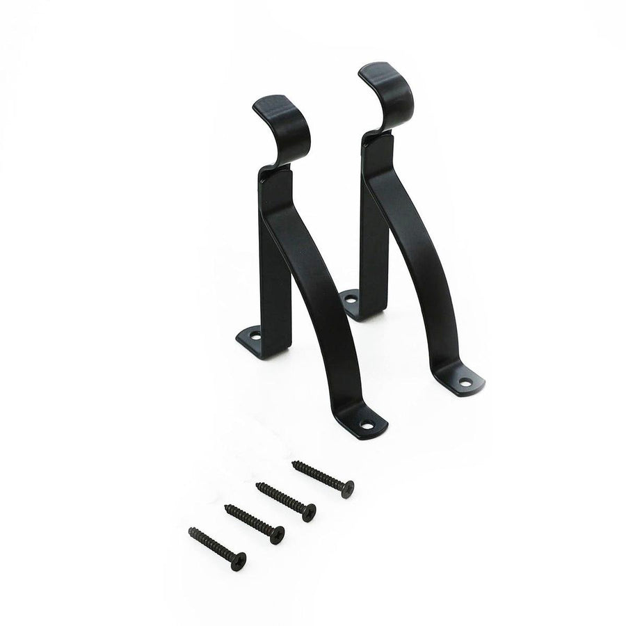Windoware Curtain Bracket - 100mm - Black - 2 Pack - Metal - Durable - SuperSaverAU - view 1