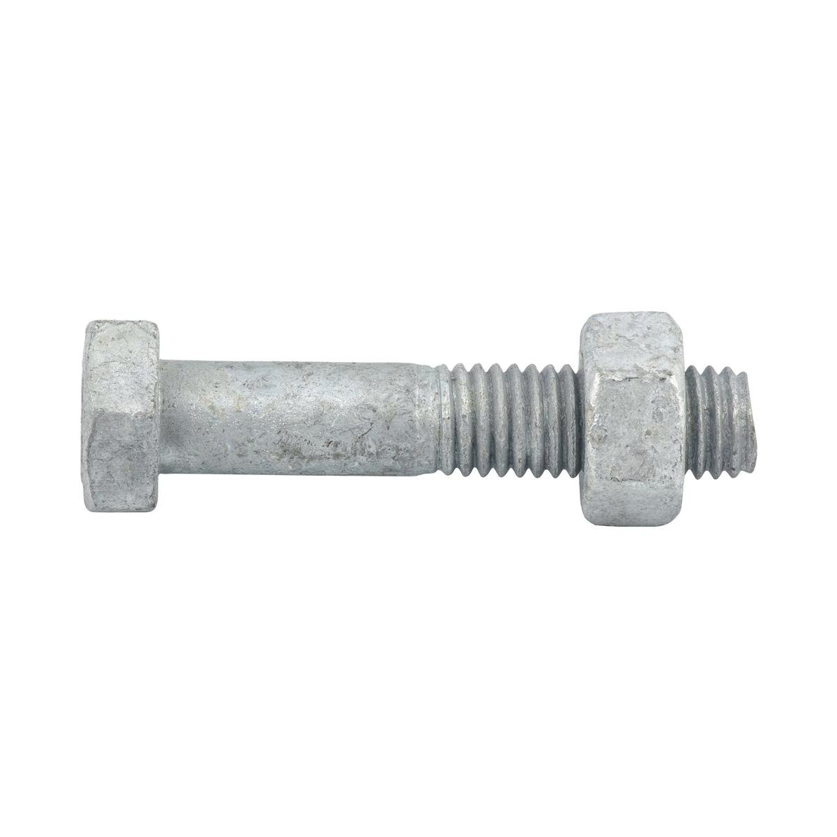 Zenith Hex Head Bolt - M10 x 50mm - 4.6 Grade Steel - 1 Pack - Hot Dipped Galvanised - SuperSaverAU - view 1