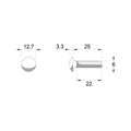 Zenith M6 x 25mm Hot Dip Galvanised Cup Head Bolts Nuts 25 Pack - SuperSaverAU - view 4