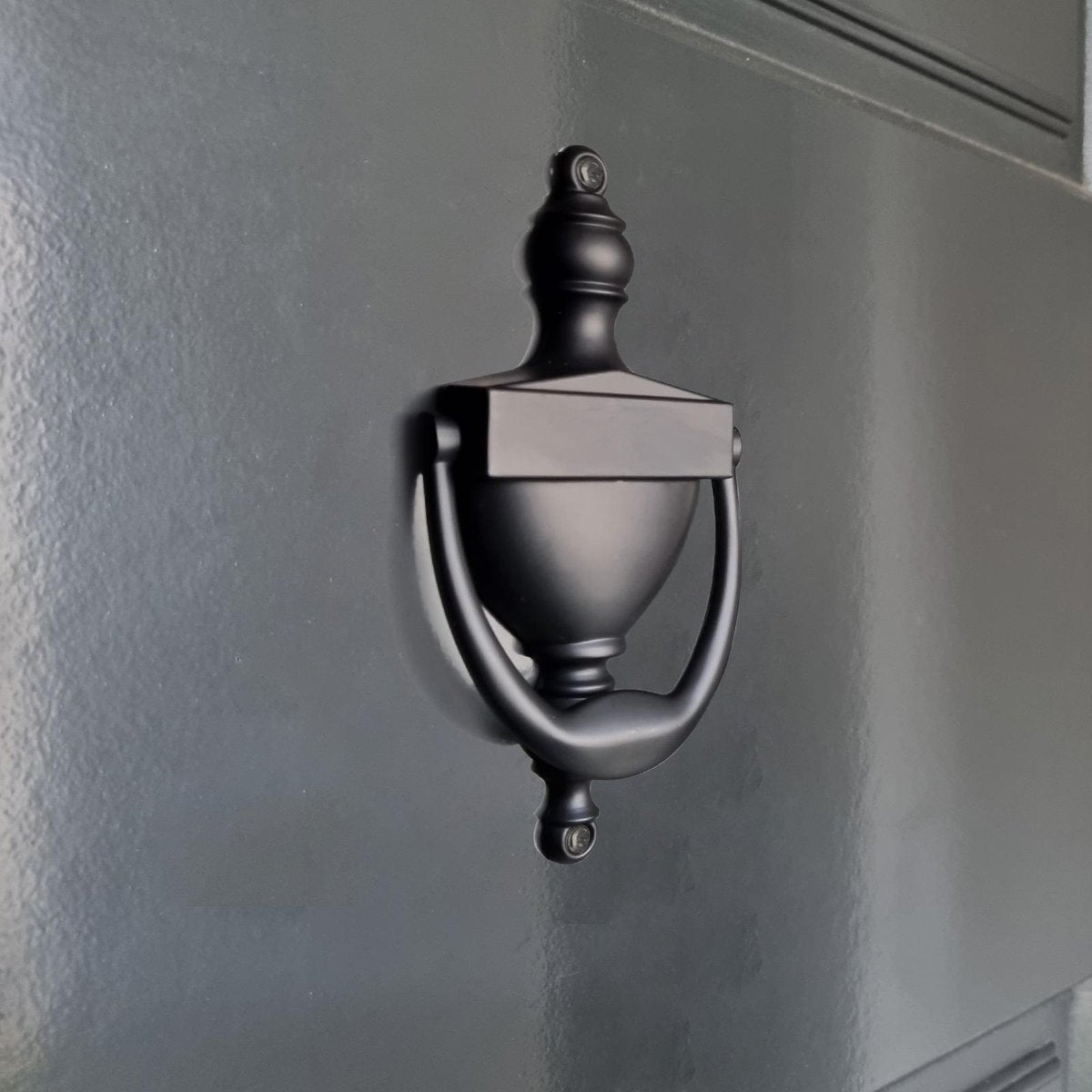 Adoored Door Knocker - 158mm - Steel - Black Finish - SuperSaverAU - view 2