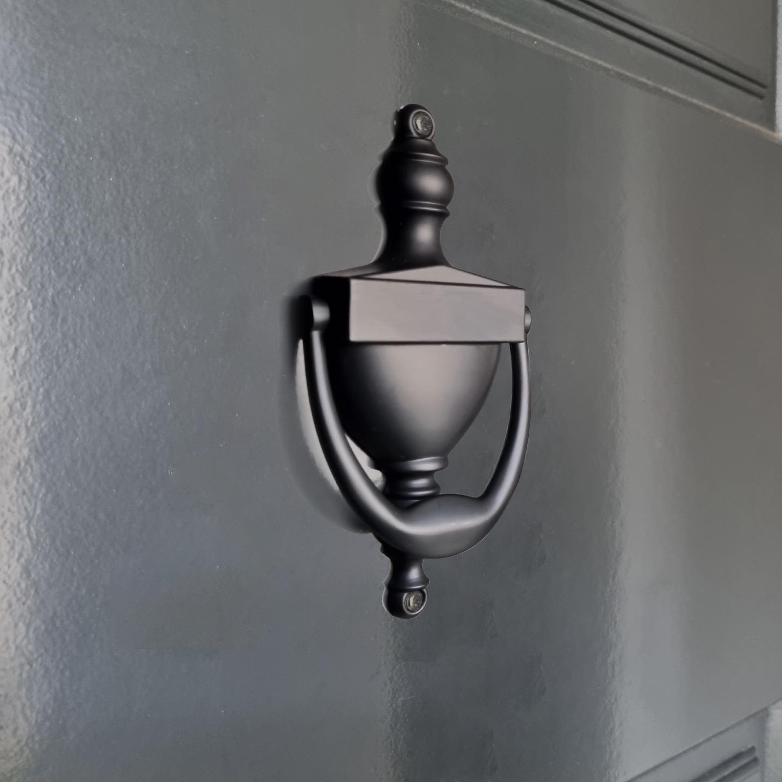 Adoored 158mm Black Steel Door Knocker