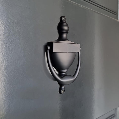 Adoored 158mm Black Steel Door Knocker