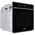 Whirlpool 60cm Pyrolytic Oven with SteamSense - 73L Gross, 6th Sense, Ready2Cook, Black - W7OSPBLAUS
