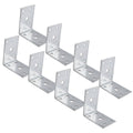 Carinya Reinforcing Angle Bracket - 60 x 60 x 40mm - Galvanised Steel - 8 Pack - SuperSaverAU - view 3