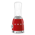 Smeg 50s Style Mini Personal Blender - Red - 300W Motor, 2 x 600ml Tritan Renew Bottles - PBF01RDAU